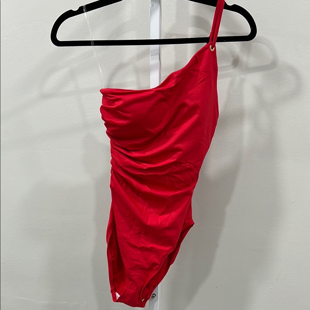 Lauren Double-Strap One-Shoulder One-Piece - Picture 3 of 8